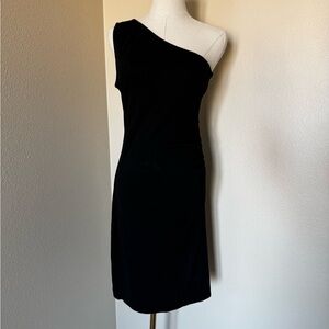 Banana Republic Black One-Shoulder Dress
